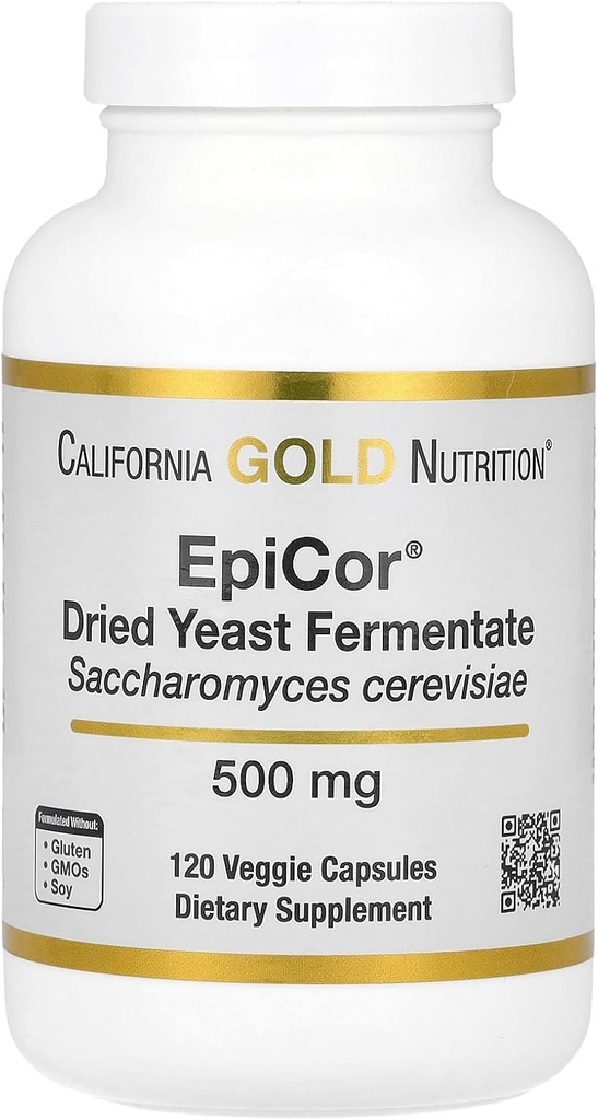 California Gold Nutrition Epicor®, Fermentate de levure séchée, 500 mg, 120 Capsules de Veggie