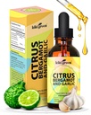 KIKI Green Liquid Citrus Bergamot & Ail Extract - Supplément Citrus Bergamot pour la santé cardiaque, le soutien du système immunitaire et le vieillissement en santé Non-OGM, Supplément sans gluten 2 Fl Oz.