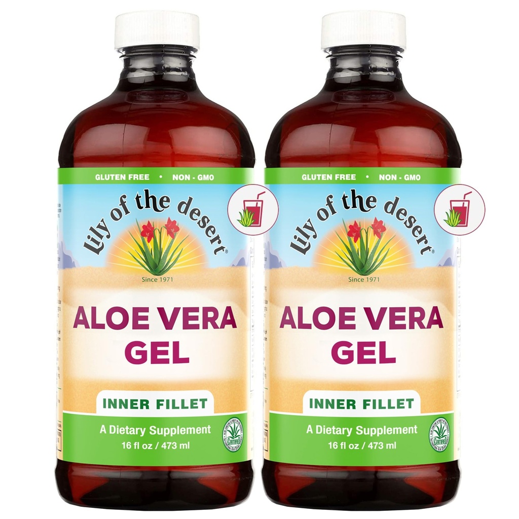 Lily of The Desert Aloe Vera Gel 16 oz (paquet de 2)