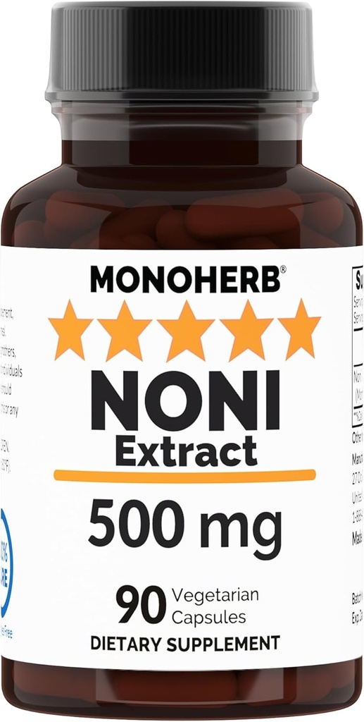 NONI Extrait 500 mg - 90 gélules - Morinda Citrifolia - 90 portions