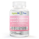 Soutien à l'équilibre hormonal des femmes - Supplément à base de plantes pour la ménopause, l'hormone et la santé reproductive - Suppléments non OGM avec des isoflavones de soja, Cohosh noir, Dong Quai - 60 capsules