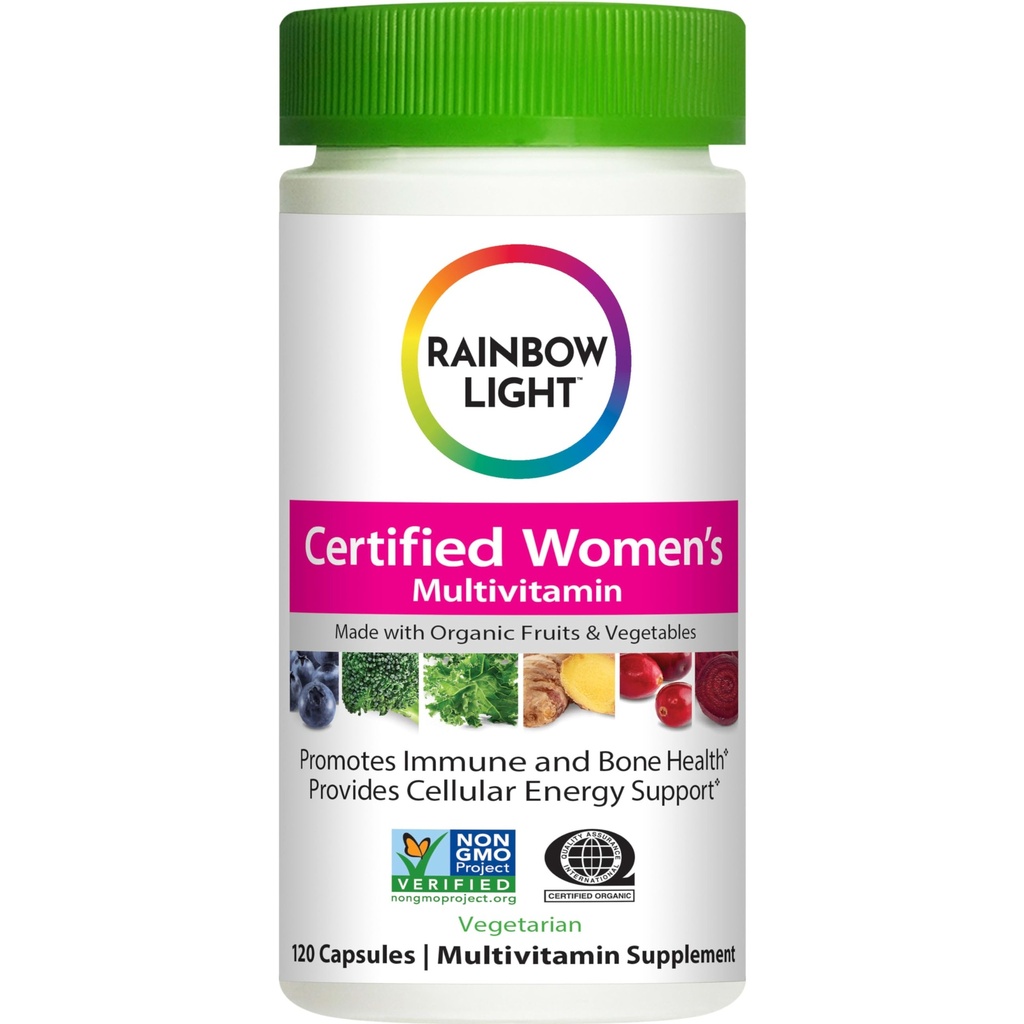 Rainbow Light femme certifié multivitamine, supplément multivitamine, 120 capsules (paquet mai Vary)