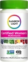 Rainbow Light Certified Womens Multivitamin, Multivitamin Supplement, 120 Caps (Pack May Vary)