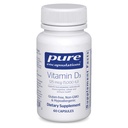 Encapsulations pures Vitamine D3 125 mcg (5 000 UI) - Supplément pour soutenir la santé des os, des articulations, du sein, du cœur, des colonies et des immunes* - avec vitamine D - 60 capsules