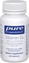 Encapsulations pures Vitamine D3 125 mcg (5 000 UI) - Supplément pour soutenir la santé des os, des articulations, du sein, du cœur, des colonies et des immunes* - avec vitamine D - 60 capsules