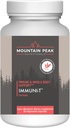 Mountain Peak Nutritionals Immuni-T - Aide à soutenir le système respiratoire et immunitaire - Zinc, vitamine A, vitamine C et vitamine B6 - Supplément alimentaire hypoallergénique (60 capsules végétariennes)