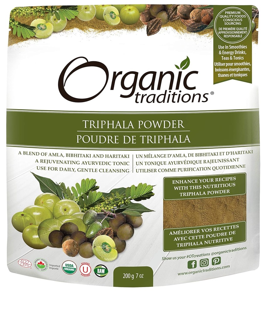 Traditions bio Poudre biologique, Triphala, 7 Once