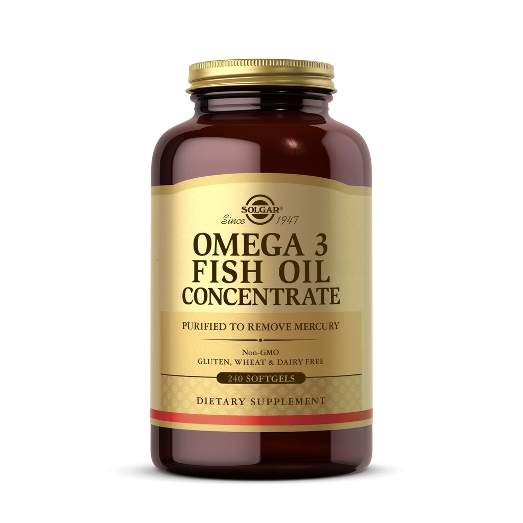 Solgar Oméga-3 Concentré d'huile de poisson, 240 Softgels
