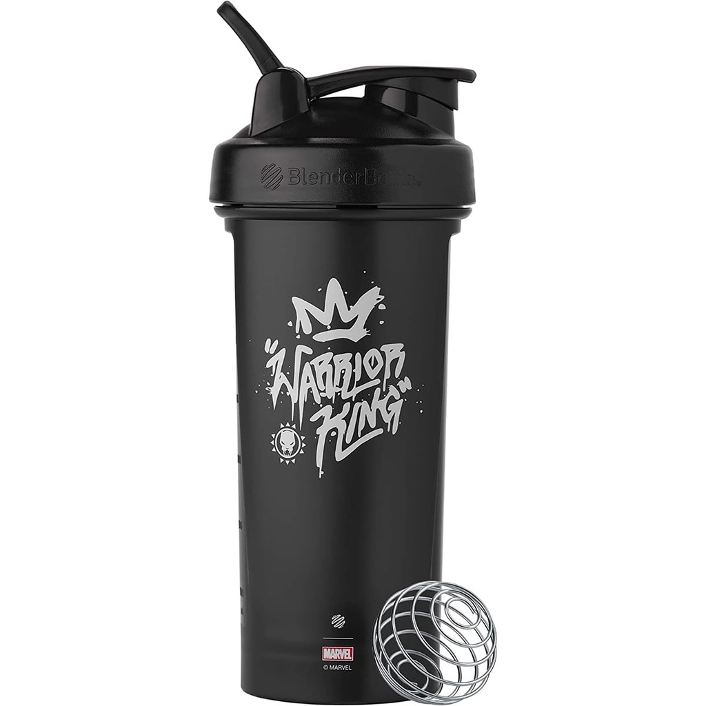 Bouteilles Marvel Classic V2 Shaker Bouteille parfaite pour les shakes protéiques et préentraînement, 28-Ounce, Warrior King