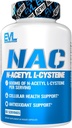 Évlution Nutrition NAC N-acétyl L-Cysteine - 600 mg N-acétyl L-Cysteine par portion - Soutien antioxydant - Soutien de la santé - Supplément alimentaire - Sans végane et sans gluten - 60 capsules de légumes - 60 portions