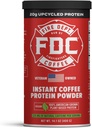 Fire Department Coffee - Redonne aux pompiers - Poudre instantanée de protéines de café - Poudre de protéines à base de plantes - 100% Américain-Grown, fait avec des protéines d'orge upcycled - Vétéran possédé - 14,1 oz Can