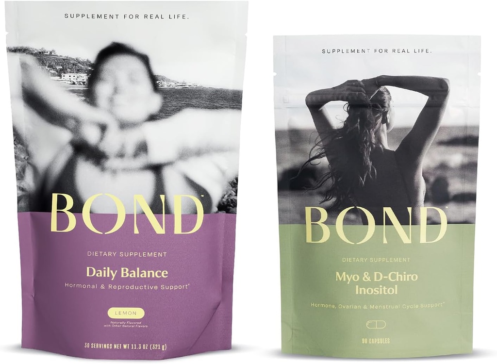 BOND Daily Balance and Myo-Inositol & D-Chiro Inositol Capsules Bundle: L'équilibre hormonal et un soutien sain pour les femmes