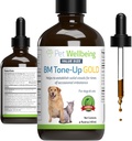Bien-être des animaux BM Tone-Up Or pour les chiens et les chats - Soutient une fonction digestive saine, des tabourets solides, des mouvements normaux de Bowel, Bayberry - Vétérinaire-formulé supplément à base de plantes 4 oz (118 ml)
