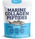 Dr Matthew Marine Collagen Peptides Poudre de Protéine de poisson capturée sauvage hydrolysée - Suppléments de cheveux et de beauté pour les femmes et les hommes
