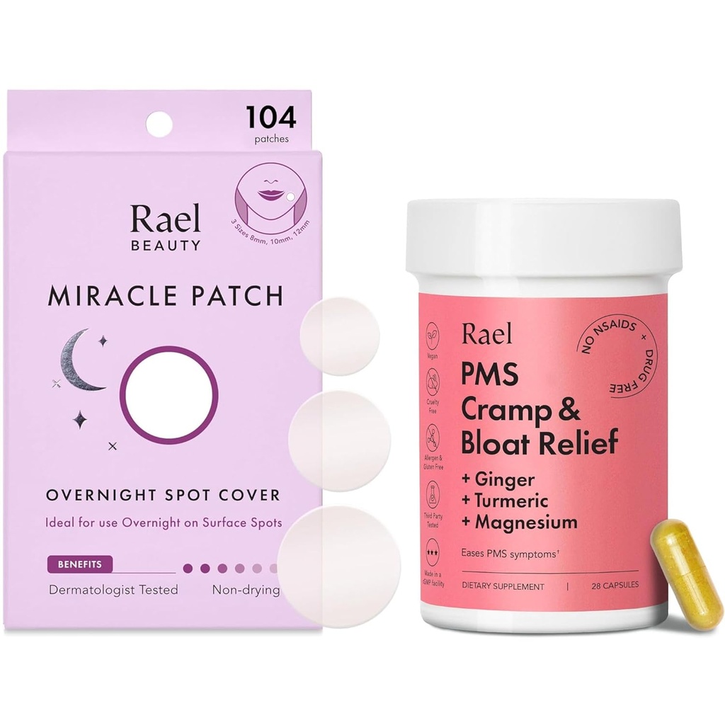 Rael Bundle - Pochettes de Pamplemousse (104 Nombre) et Supplément PMS pour femmes (28 Capsules)