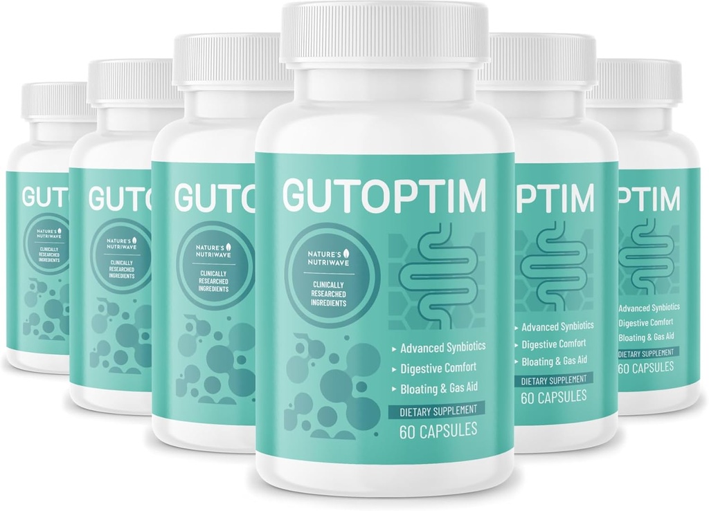 GutOptim Probiotics & Prebiotics Capsules de pré et de probiotiques pour la santé des Guts Synbiotiques et le soulagement des ballonnements pour les femmes et les hommes Enzyme avec des probiotiques pour la santé digestive