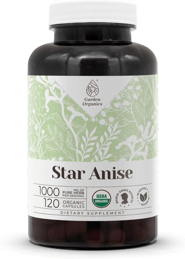 Anis étoilé 120 Capsules de haute puissance, suppléments alimentaires à base de plantes