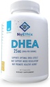 NuEthix Formulations DHEA Supplément de 25mg pour les femmes et les hommes, comprend extrait de pamplemousse, amélioration du soutien de l'hormone DHEA, amélioration de la biodisponibilité, sans sucre, sans gluten, sans OGM, 60 portions