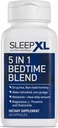 SleepXL SleepXL Sleep Supplement Non-Habit-Forming Formula - Fall Asleep Faster & Sleep Longer - 5 ingrédients clés comprennent la mélatonine, la L-Theanine, la camomille, le magnésium et la vitamine B6 (60 capsules, 30 portions)