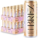 BREZ FLOW Lion, 48-Pack, Non-Infusé, Adaptogènes, Soulagement, Élevant, et social, Lemon Sparkling Elderflower Tonic 12 Fl oz