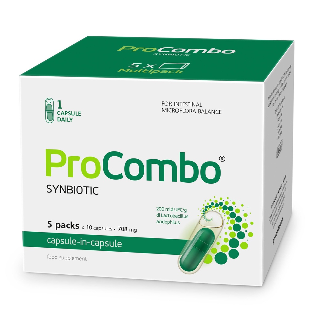Le Synbiotique intelligent avec livraison ciblée de La Bonne Bactérie. Double Capsule et formule liquide pour des résultats rapides. 1 gélule par jour (paquet de 5)