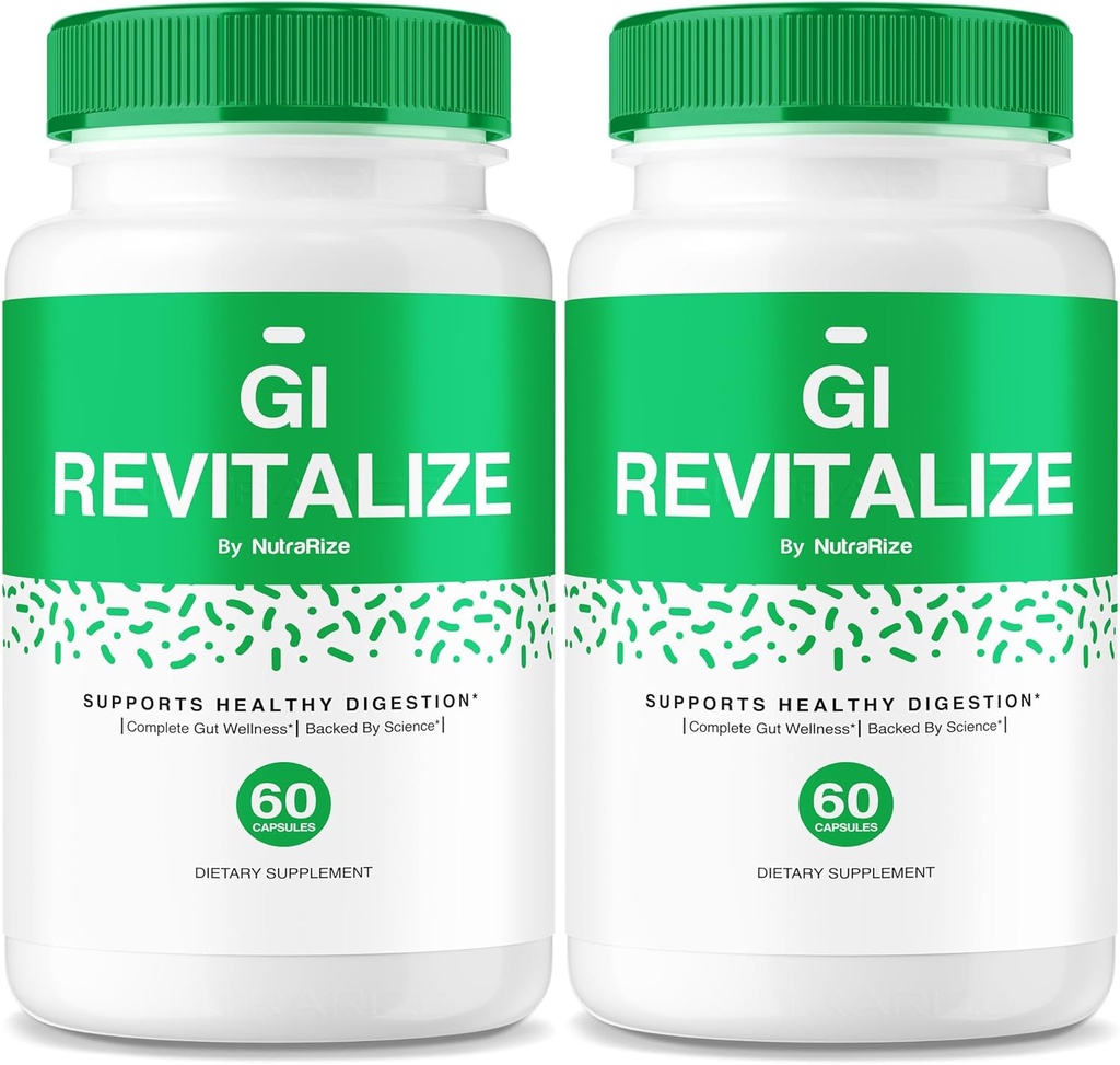 (2 packs) GI revitaliser - GI revitaliser les pilules pro pour soutenir la digestion saine, la formule avancée revitalisée GI pour la santé des intestins, G I revitalisant examen du supplément de force maximale (120 capsules)