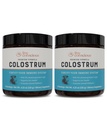 Poudre de colostrum vivante et consciente - Supplément de colostrum bovin herbeux avec la lactoferrine pour absorption de fer - Supplément système immunitaire (2-Pack)