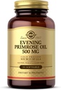 Solgare Huile de Primrose 500 mg - 90 Softgels - Source pressée à froid de GLA - Sans gluten, sans lait - 90 portions