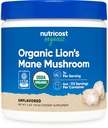 Poudre de champignons Lion biologique Nutricost 4oz - certifié USDA Organic