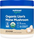 Poudre de champignons Lion biologique Nutricost 4oz - certifié USDA Organic
