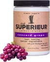 Superieur Electrolytes – Supplément d'électrolyte à base de plantes avec/Mériaux de mer pour l'hydratation et la récupération – Keto Friendly, Non-OGM, Zero Sugar, Vegan Healthy Sports Drink Powder – Concord Grape (70 portions)