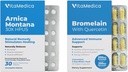 VitaMedica Arnica et Bromelain Blister Packs Bundle (en anglais seulement) pour la chirurgie post-chirurgie et la récupération des muscles