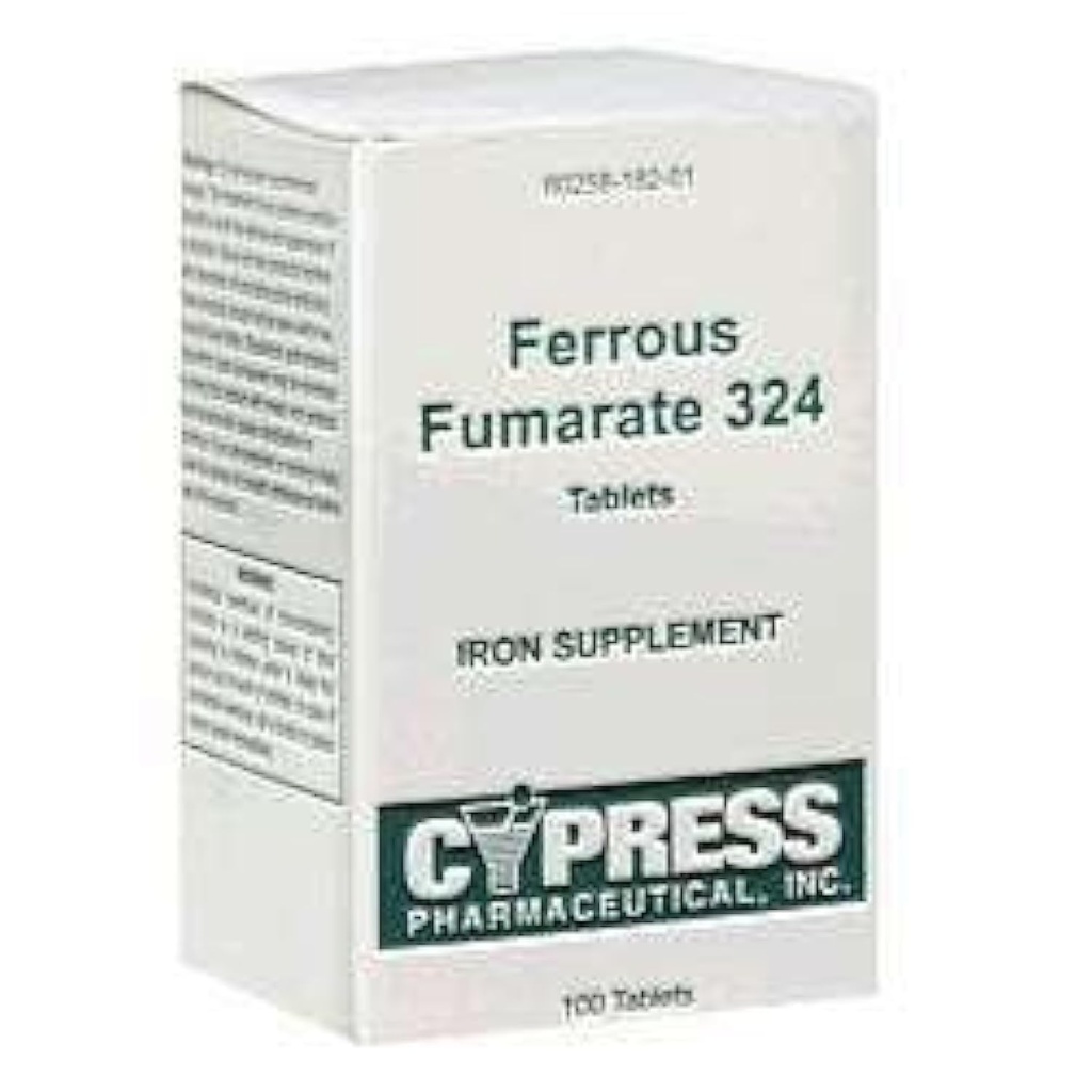 Cyprès Pharmaceutique Fumarate Ferreux 324 Comprimés, en boîte, 100ct