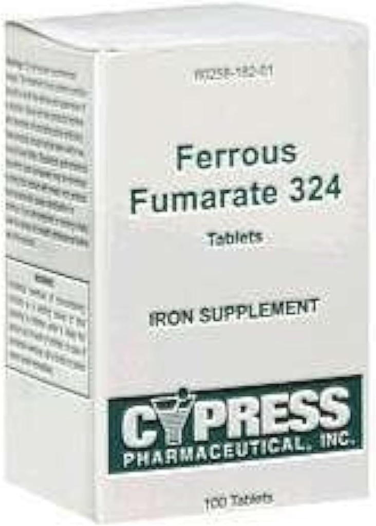 Cyprès Pharmaceutique Fumarate Ferreux 324 Comprimés, en boîte, 100ct