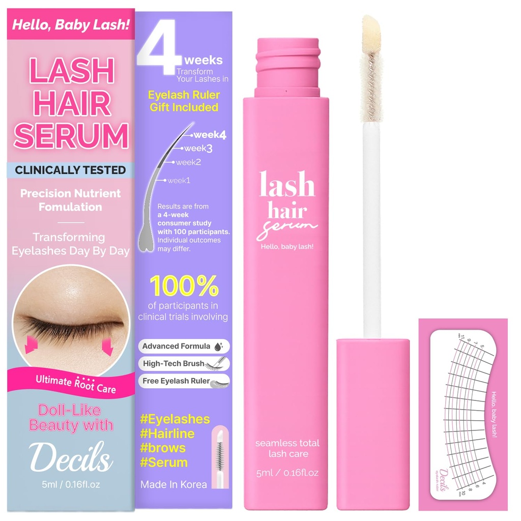 Sérum Lash coréen - pour faire pousser les cils Sourcils Croissance des cils Suero Crecimiento Suero De Pestañas