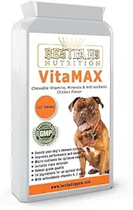 Bestia K9 Nutrition VitaMAX Chien à croquer Multivitamine et Trace Minerals. Suppléments pour chiens de qualité supérieure. Fabriqué en Europe.