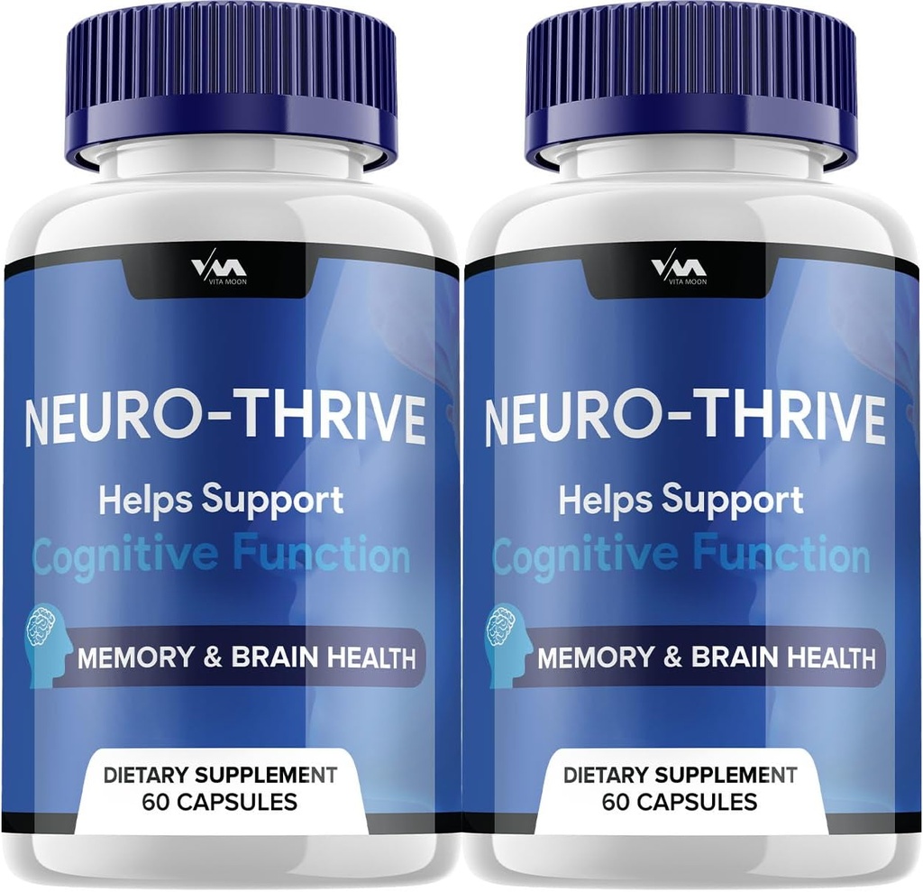 Neuro Thrive Cerveau Supplément Capsules – pilules NeuroThrive, soutien et examens cognitifs Neuro Thrive, 120 capsules