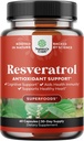 Supplément de Resvératrol Trans - Capsules de Resvératrol avec activateur AMPK pour la santé cellulaire et la vitalité - Activateur métabolique AMPK pour le métabolisme Boost et l'efficacité cellulaire - 60 Compte