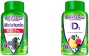Vitafusion Extra Strength Mélatonine Vitamines Gummy, 5mg, 120 ct Gummies et Vitamine D3 Vitamines Gummy pour le soutien des os et du système immunitaire