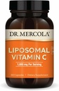 Dr Mercola Vitamine Liposomique C - Soutien Cerveau, Coeur, Oeil et Immune - Fournit 1 000 mg de vitamine C biodisponible - Sans OGM, sans gluten et sans soja - 60 capsules (30 portions)