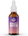 Beauté Bestie Vegan gouttes liquides, biotine, vitamine C, acide hyaluronique, multi-bénéfices vitamines mélange pour soutenir cheveux sains, peau et ongles croissance, sans sucre 1 fl oz.