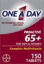 Un par jour Proactive 65 plus multivitamines pour les hommes et les femmes, 150 comprimés (paquet de 2) par jour