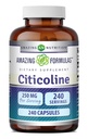 Formules étonnantes Citicoline 250 Mg.com Capsules Supplément.com Non-GMO.com Sans gluten Fabriqué aux États-Unis (240 Nombre)