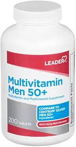 Comprimés multivitamines 50+ hommes Leader 200 Ct. Bien-être quotidien pour les hommes de plus de 50 ans