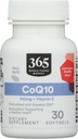 365 par marché des aliments entiers, CoQ10 100 MG Plus vitamine E, 30 Nombre