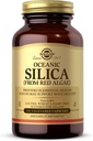 Solgar Oceanic Silica de Red Algae 25 mg, 100 capsules végétales - Excellente source de calcium, soutient la santé osseuse - non-OGM, végétalien, sans gluten, sans lait, sans casher - 50 portions