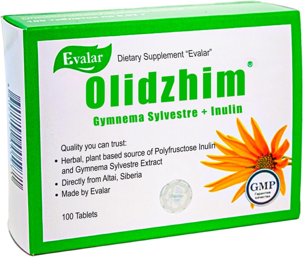 Evalar Gymnema Sylvestre Inulin Olidzhim Herb 100 Tabs Altai Siberia