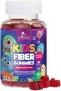 Gommies de fibre pour les enfants, supplément quotidien de fibre Gommy 4g, soutien prébiotique de la santé digestive - fibre soluble à base de plantes de la nature, soutient la régularité et la digestion pour les enfants non-OGM - 60 Gommies