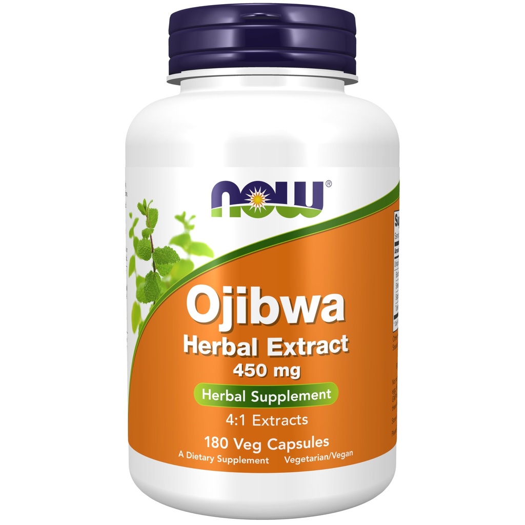 MAINTENANT suppléments, Ojibwa extrait de plantes 450 mg, mélange concentré, sans alcool, 4:1 extraits de plantes, 180 capsules de légumes