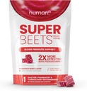 Humann SuperBeets Heart Chews, Oxyde nitrique et soutien de la pression artérielle, Extrait de graines de raisin et Supplément d'énergie de poudre de betterave non-OGM de betterave, Flaveur de baies de grenade, 60 Compte